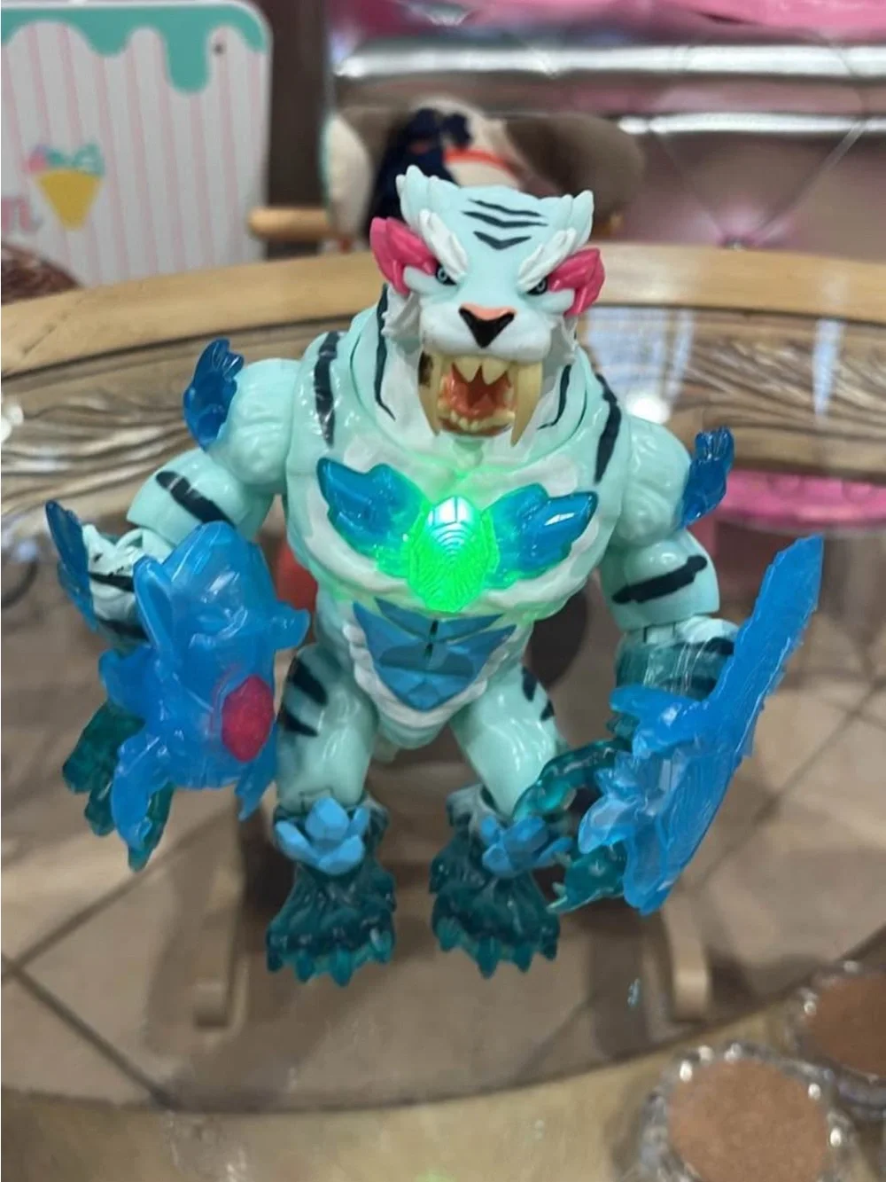 Mr Beast Lab Cryo Lab Mystery Collector Figure Tiger Light Blue